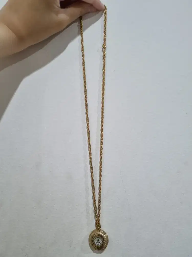 Kalung Jam Analog Antik