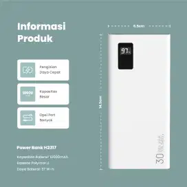 PowerBank INFINILAPAN 10000mAh LCD - FAST CHARGING
