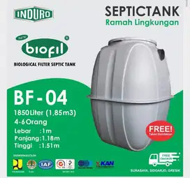 BIOFIL BF-04 | 1850 Liter | Bersertifikat | Septic Tank