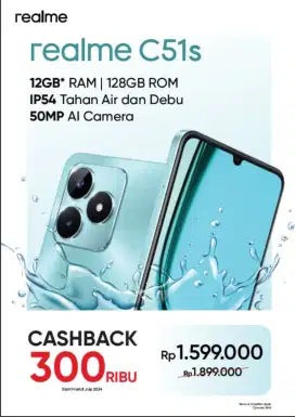 Realme C51S promo spektakuler 2025