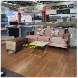 Sofa Custom 3 Seater + Puff