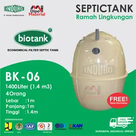 BIOTANK BK-06 | 1400 Liter | Bersertifikat | Septic Tank