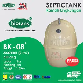 BIOTANK BK-08 | 2000 Liter | Bersertifikat | Septic Tank