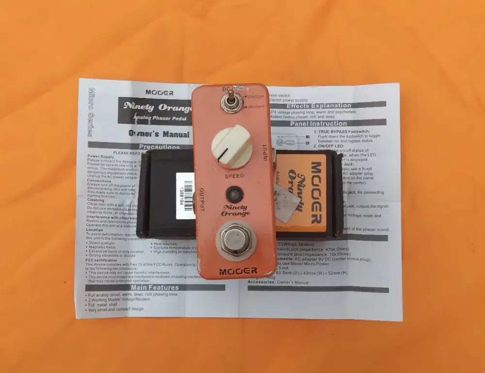 Guitar effect mooer Ninety Orange Phaser
