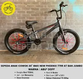 Sepeda Anak Cowok 20” BMX New Phoenix 7799 AT Ban JUMBO