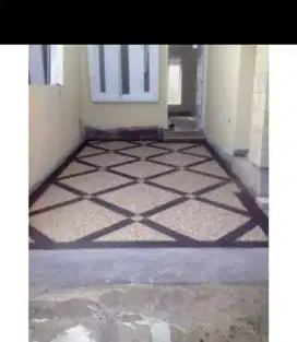 Pembuatan carport batu sikat