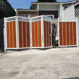 pagar lipat kombinasi grc dan besi holo