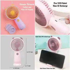 Kipas Angin Genggam Mini Portable Kitty Cute Mini Fan Awet dan Kecang