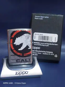 NEW ZIPPO CALI BEAR ORIGINAL