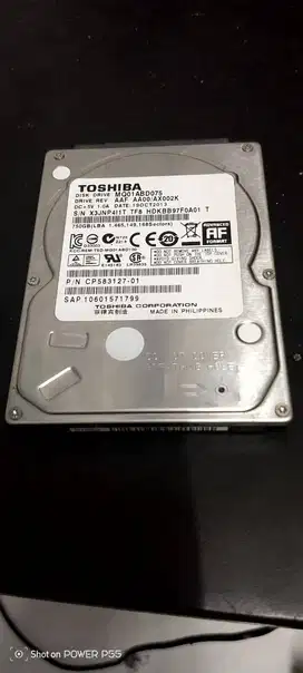 hardisk laptop toshiba 750gb