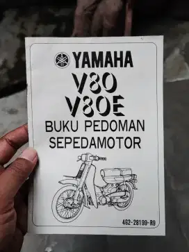 Buku Asli Karikatur Pedoman Sepeda Motor Yamaha V80 V80E