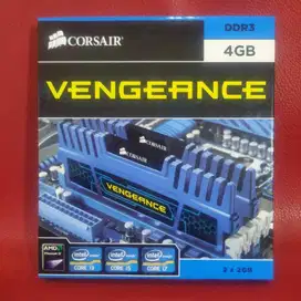 RAM DDR3 CORSAIR VENGEANCE CMZ4GX3M2A1600C9B 2X2GB (BLUE)