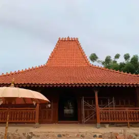 Rumah joglo adat jawa kayu jati luas 8x10 meter
