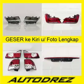 Headlamp Stoplamp LED Alphard Lampu Depan Belakang Lis Bagasi