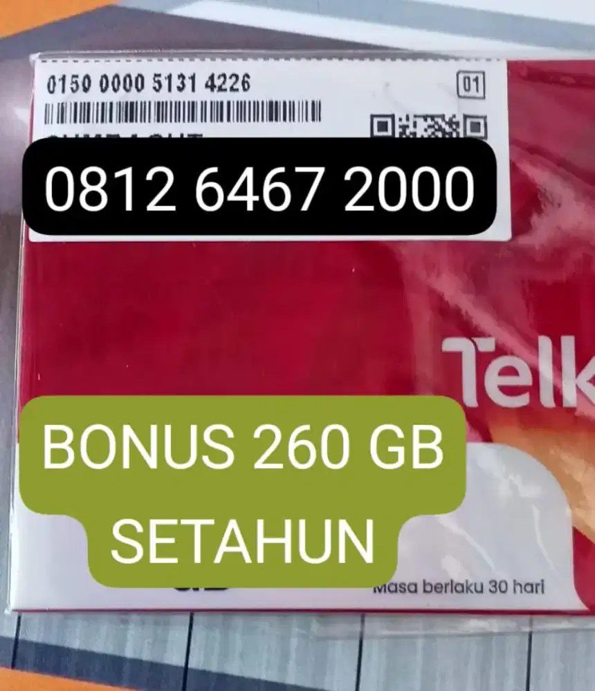 NOMOR CANTIK SIMPATI ADA BONUS KUOTA 260 GB SETAHUN.
