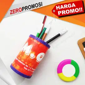 Souvenir Tempat Alat Tulis Holder Bulat Pvc Custom Design
