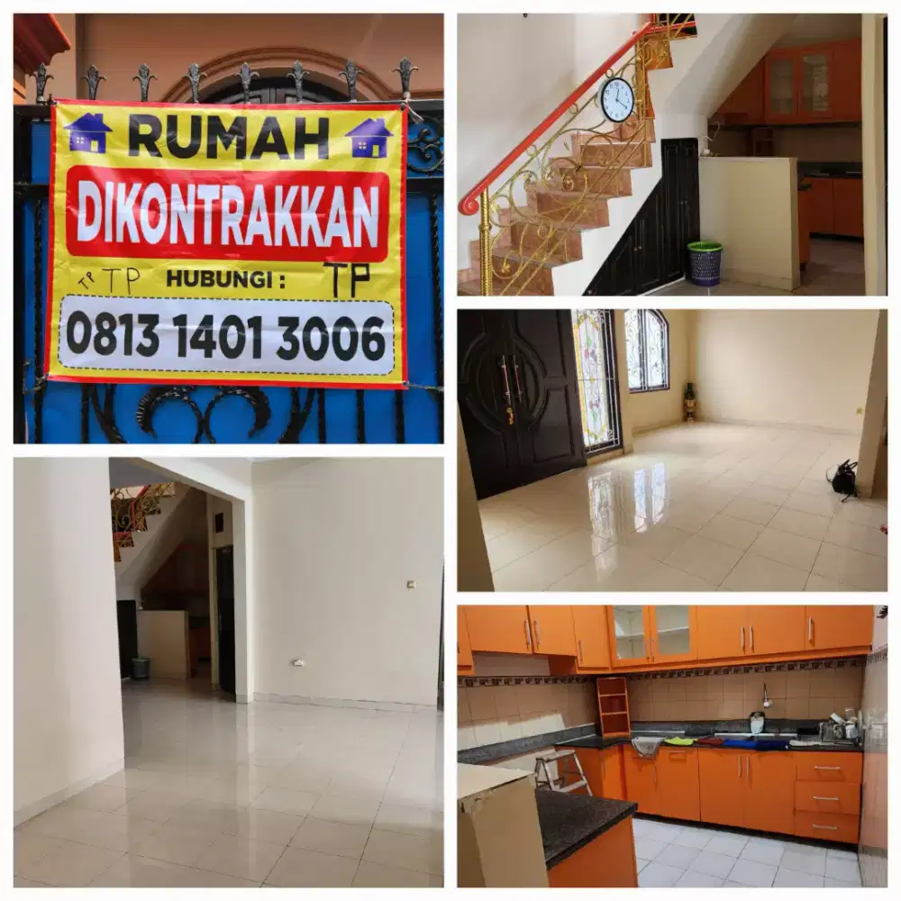 Dikontrakan / disewakan Rumah Tinggal 6 kt 1waredrobe, 3 km.