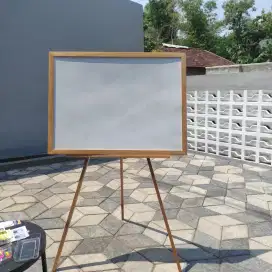 Papan Tulis Putih Ukuran 60x80cm Bonus Spidol & penghapus