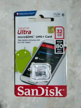 jual kartu memory micro sd card merek sandisk 32 gb