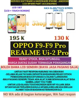 Service HP-Touchscreen-Baterai-LCD OPPO F9-F9 Pro
REALME Ui-2 Pro