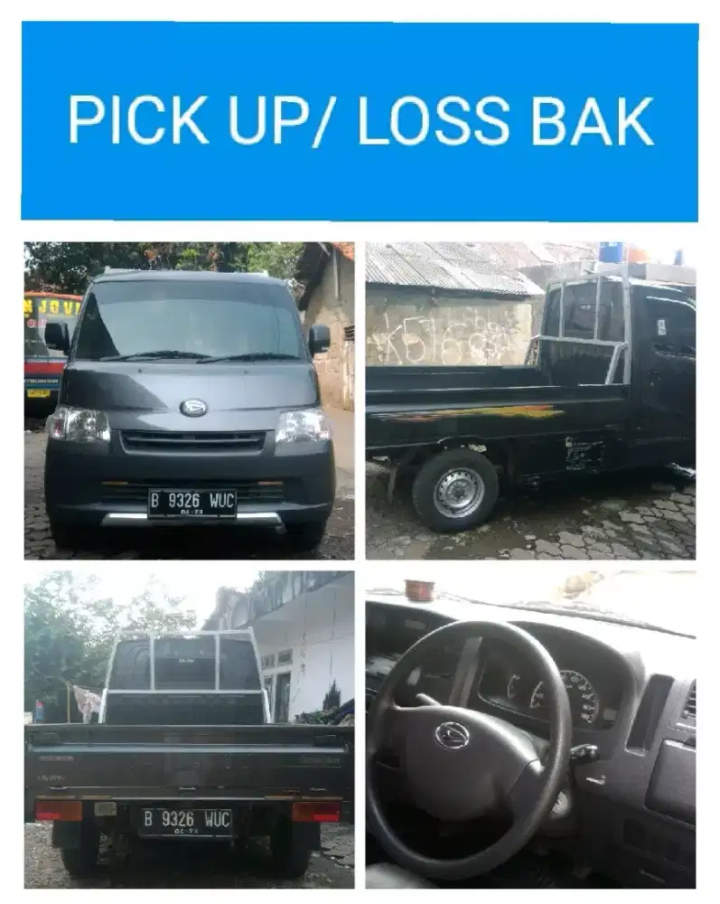 Rental Sewa Mobil Pick Up Bak, Box, Blind Van, Blindvan, Engkel, Truk
