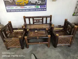 Jual Kursi bambu bale dan bangku senderan