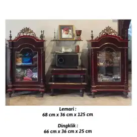 LEMARI PAJANGAN KUNO/ANTIK/UKIRAN
