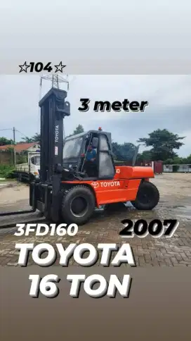 Ready siap kerja Toyota 16 ton 2007