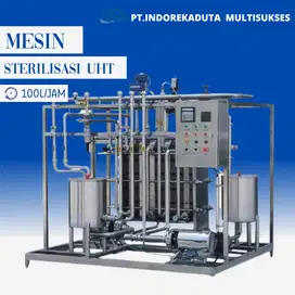 Mesin sterilisasi UHT kapasitas 100L/jam sistem indirect