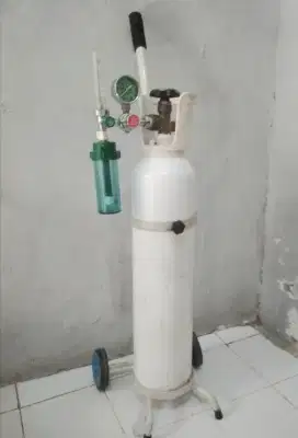 Tabung Oksigen Lengkap + Troley Ukuran 1m3