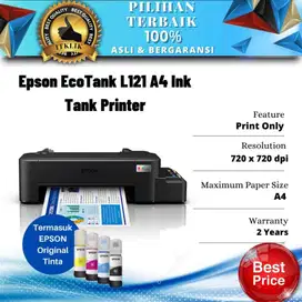 Epson Printer L121 Print Only - Garansi Resmi Epson