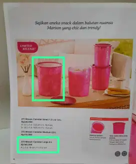 Large Canister/ Toples 4 Liter