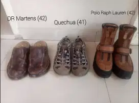 Jual Sandal Sepatu Selop DR Martens, Quechua Decathlon, Polo Ralph