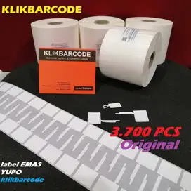 STICKER LABEL EMAS - JEWELRY BAHAN SINTETIS YUPO (Isi : 3.700 Pcs )