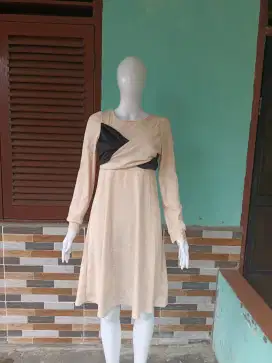 DRESS SPANDEX CREAM