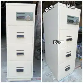 RPF Fireproof Chubb 4 Laci Brankas Filling Cabinet Tahan Api Safetybox