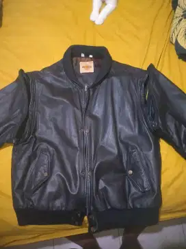 Jaket kulit motor hardrock cafe original singapore versi limited bu