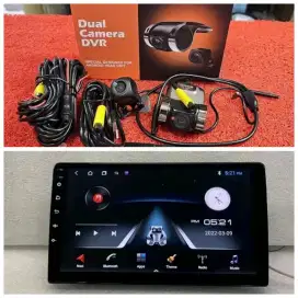 headunit 9 inch ram 4/32 plus camera depan camera mundur