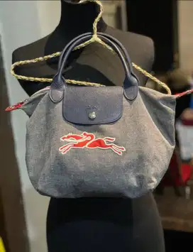 Longchamp OTR Leather Jeans Auth