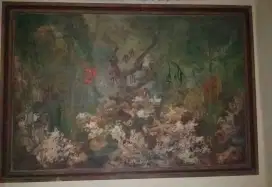 Lukisan Antik | Tahun Pembuatan 1959 | 2 lukisan | Frame Kayu Jati
