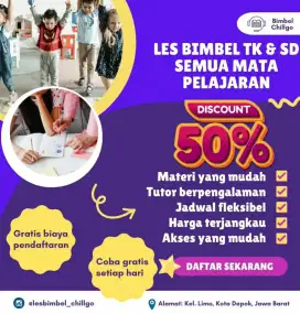 GURU PRIVAT TK SD SEMUA MATA PELAJARAN DAN CALISTUNG