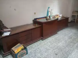 JUAL BUFFET UNTUK TV TAPE DARI KAYU JATI KUNO MURAH KONDISI MULUS