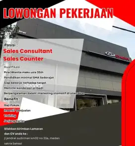Lowongan Sales Consultant Chery