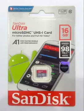 Micro SD Sandisk 16GB Ultra A1 /89 Mbps