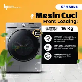 Samsung 16kg WF6000R Washing Machine with Ecobubble and Speed Shot