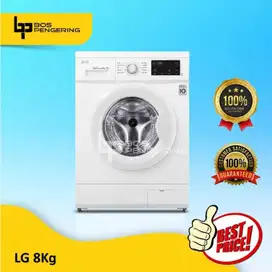 Mesin Cuci LG 8kg, Front Loading Inverter Direct Drive Motor FB1208S6W