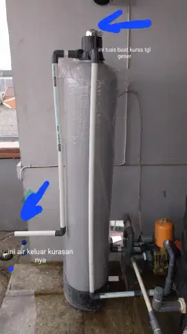 Filter air sumur bor yg keruh kuning bau karat