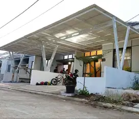 Kanopi alderon minimalis single / double layer murah bandung, tigadara
