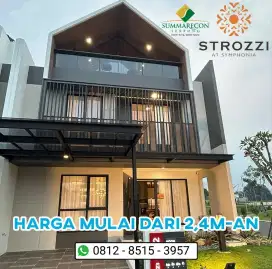 Cluster STROZZI gading serpong 7x12 ready stok Free biaya kpr Free ppn