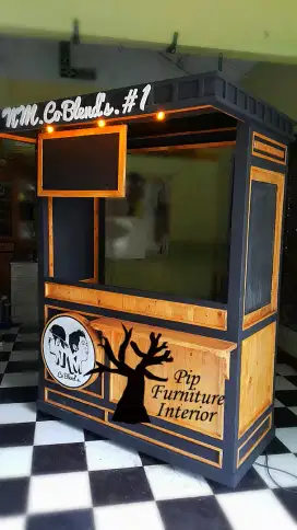 booth gerobak etalase burger jogja